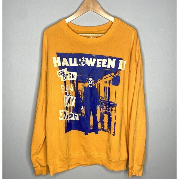 Halloween 2 Movie Sweatshirt Slay All Day Womens XL Retro Novelty Horror Slasher - Picture 9 of 10